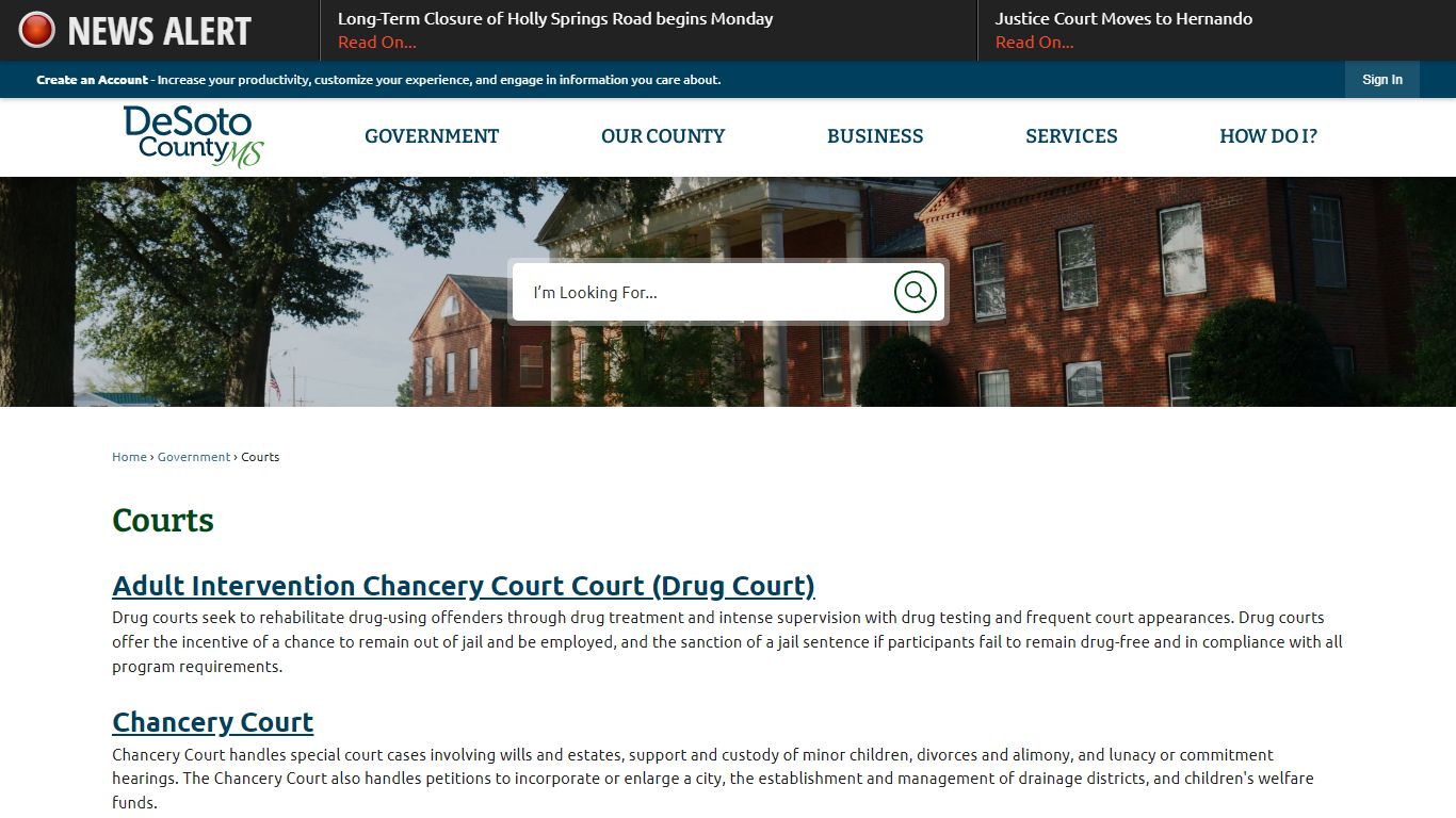 Courts | DeSoto County, MS - Official Website